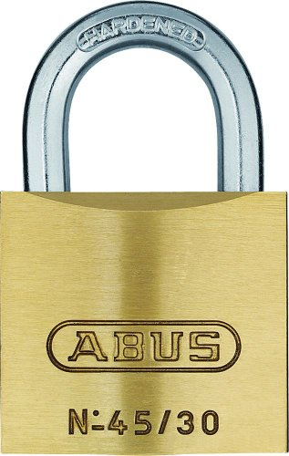 ABUS Vorhängeschloss 45/30 aus Messing - 3er Set - mit Präzisions-Stiftzylinder mit Pilzkopfstiften - 11822 - ABUS-Sicherheitslevel 3 - Messingfarben