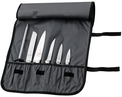 Mercer Culinary 7-Pocket Knife Roll, Black