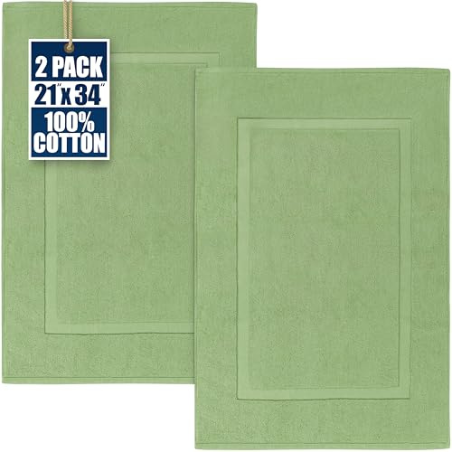 Utopia Towels UT0306 badmatta, 100% bomull, grön, styck: 1