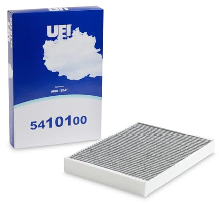 UFI Filters, Filtro de Habitáculo de Carbón Activo 54.101.00, Filtro de Habitáculo de Recambio, Apto para Coches, Apto para Modelos Audi y Seat