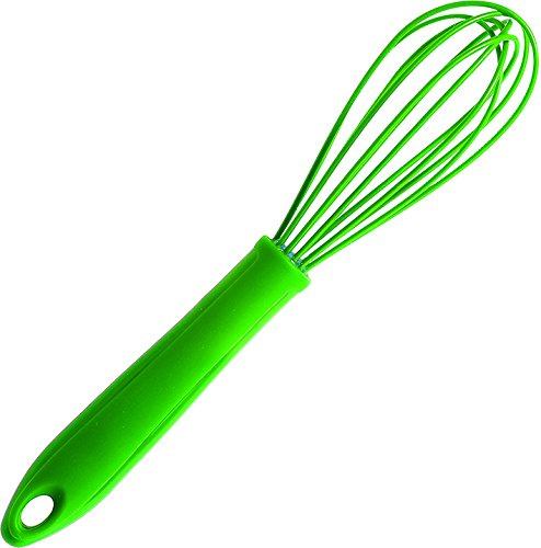 Schneebesen klein 22 cm, grün, Kochblume Edition, Silikon