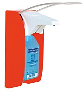 BODE Eurospender 1 plus in rot für 500 ml Desinfektionsmittelspender Desinfektion Spender