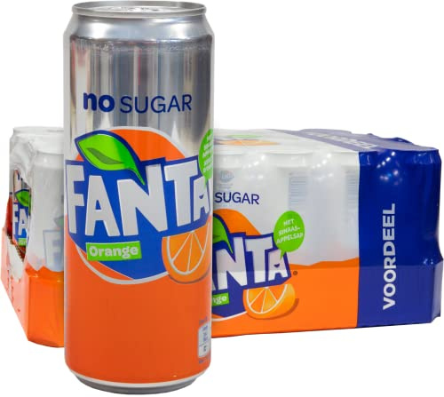 Fanta Orange Zero 330ml (Pack de 24 x 330ml)