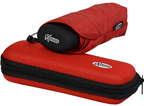 iX-brella Super-Mini-Taschenschirm - winziger Regenschirm im Etui