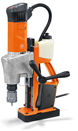 Fein Magnet-Kernbohrmaschine KBM 50 Q (1200 Watt, 2 Gang, verschleißfest, QuickIN Werkzeugaufnahme) 72704161000 Orange