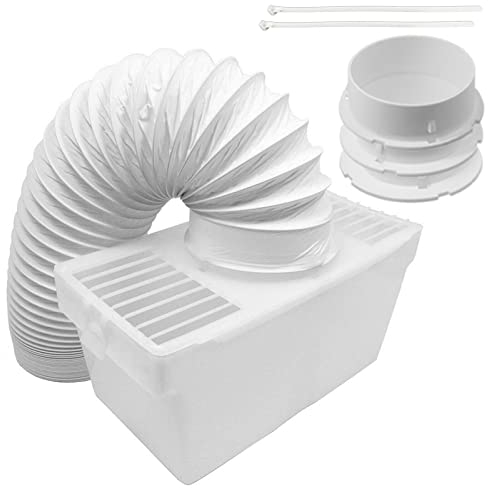 SPARES2GO Condenser Vent Box & Hose Kit compatible with Logik Tumble Dryers (1.25m)