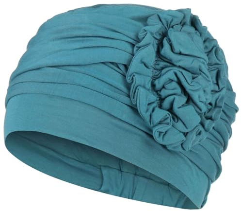 Christine Headwear Lotus Turban Damen | Chemo Kopfbedeckung Damen | Kopftuch für Damen Mit Haarausfall | Chemo Mütze Damen Auf 95% Viskose Bambus 5% Elasthan