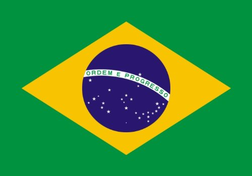 Flagge Brasilien 90 x 150 cm Fahne mit 2 Ösen 100g/m² Stoffgewicht Hissflagge f. Mast
