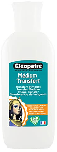 CLEOPATRE - Médium Transfert Transparent - permet de transférer facilement directement des images sur tout support - Flacon 100 g