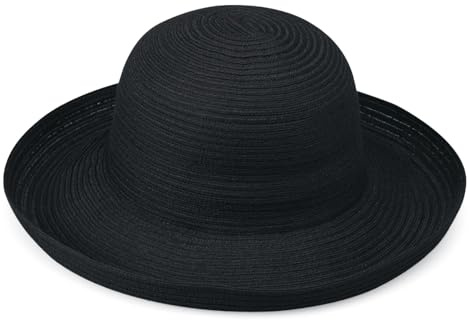 Wallaroo Women’s Sydney Sun Hat (Black) - UPF 30+ Sun Protection, Wide Brim, Packable & Adjustable, Lightweight, Soft, Comfortable, Breathable, Perfect for Travel, Beach, Outdoor, Everyday Wear