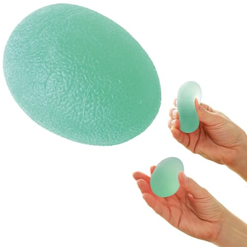 SISSEL® Press Egg | Hand- & Unterarmtrainer | Für Muskelaufbau & Beweglichkeit | Ergonomisches Design | Für Physiotherapie & Rehabilitation | Inkl. Übungsanleitung