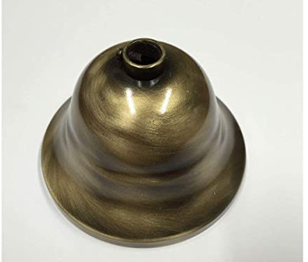 ROSONE COPRI FILI METALLICO BRONZO PER LAMPADARI A SOFFITTO