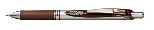 Pentel EnerGel XM BL77 Gelschreiber mit Druckmechanik, braun (1 Stück)