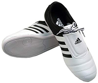 adidas Chaussures Taekwondo Adi-Kick II Couleur : Blanc/Noir - Taille : 6 (39 1/3)
