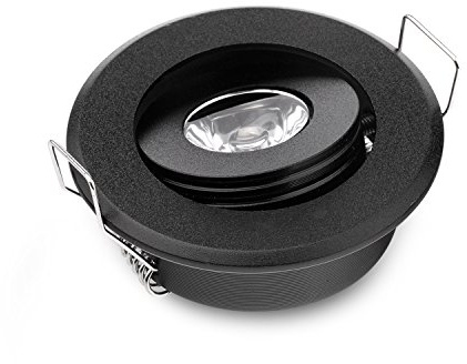 JOYINLED Pack of 10 Mini 3W Mini LED Spot Light Black Recessed Led Ceiling Light for Home Cabinet Closet