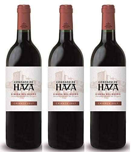 Condado de Haza - Vino tinto, 75 cl, conjunto de 3