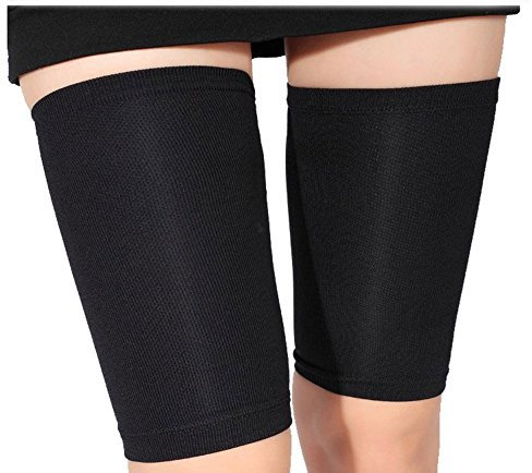 TININNA Minceur Femmes Jambe Emballage Chaussette De Contention Compression Bas Cuisse Poids Perte - noir - Taille libre