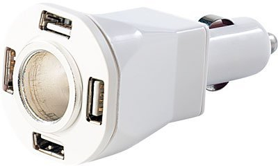 revolt accendisigari: Distributore per Auto a 5 Vie e Stazione di Ricarica con 4X USB e 1x 12V (Adattatore per accendisigari)