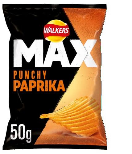 Walkers Max Punchy Paprika Crisps 50g