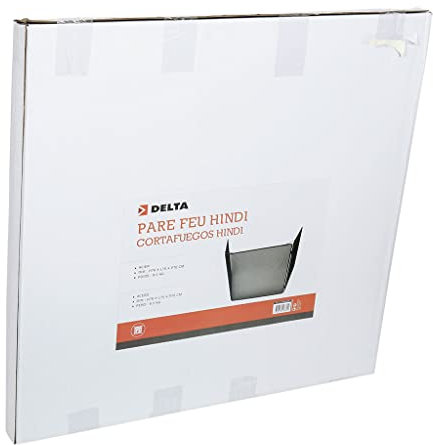 RUECAB - Barrière cheminée bébé, Pare-poêle, Barrière sécurité cheminée, Barrière poêle à granulés - Modèle Hindi - 3 Volets - Sécurité Anti-Fermeture - Dim : H76 x L75 x P70cm - Poêle et cheminée