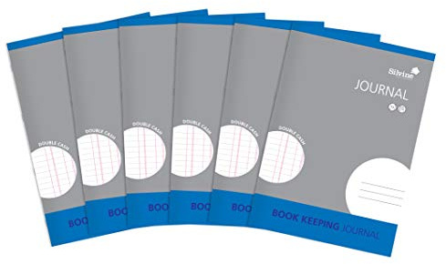 Silvine A4 bokhållningsdagbok, 32 sidor tryckta dubbla kontanter - Ref SJA4J-P [paket med 6]