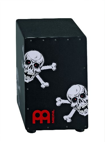 Meinl Percussion HCAJ2-SK Headliner Designer Serie Cajon, Skulls Motiv schwarz