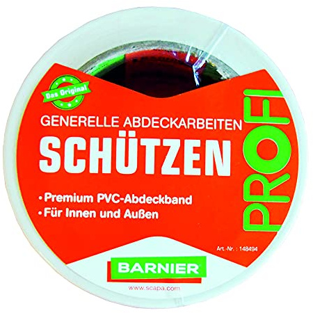 Barnier® 6096 PVC-Band 50 mm x 33 m weiss/Rolle