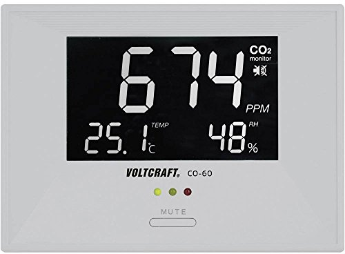 Voltcraft CO2-60 Kohlendioxid-Messgerät 0-3000 ppm