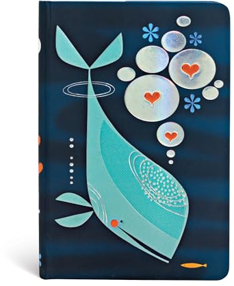 Paperblanks Diari a Copertina Rigida La Balena e il suo Amico | Righe | Mini (95 × 140 mm)