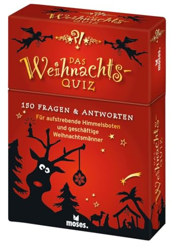 moses. Das Weihnachts-Quiz – 150 spannende Fragen und Antworten rund um Christkind, Weihnachtsmann & Co., Das Familienquiz für Advent und Weihnachten: ... Himmelsboten und geschäftige Weihnachtsmänner