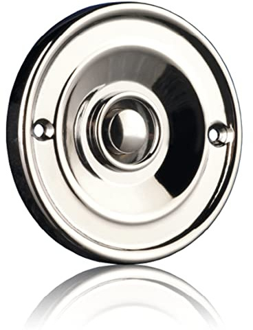 Byron 2207C Verdrahteter runder Universal-Klingeltaster in hochglänzender Chrom-Ausführung