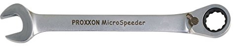 PROXXON 23136 MicroSpeeder 14mm Ratschen-Ringmaulschlüssel 15° Abwinklung Hebelumschaltung CrV-Stahl