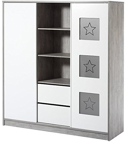Schardt 065812200 Schrank, mit Mittelregal und 2 Schiebetüren, Eco Star