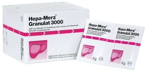 Hepa-Merz Granulat 3000, 50 Stück | Bei chronischen Lebererkrankungen wie (alkoholischer) Leberzirrhose, Fettleber oder hepatischer Enzephalopathie