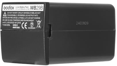 Godox WB29A Akku Ersatz, 3100mAh Lithium Akku Pack für Godox AD200 / AD200Pro Pocket Flash (WB29A WB29B ist Update Version von WB29)