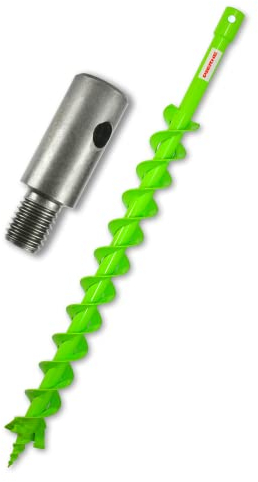 Trivella WERHE® Profi, trivella per la perforazione della macchina 60 mm a doppio albero robusto con adattatore m14 - trivella per pali trivella per pozzi punta precisa.