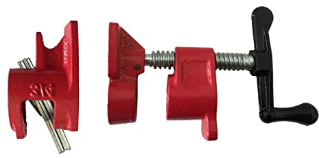 Sunload Rohr-Schraubzwinge für 3/4 Rohre Rohrzwinge lange Schraubzwinge Pipe Clamp