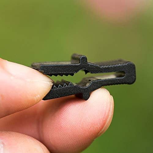 Pflanzenklammern für Kletterpflanzen, 200 Stück, 2,5 X 1 Cm, Gartenklammern, Pflanzenklammern, Tomaten, Weinreben, Gemüse, Pflanzenbefestigungsklammern