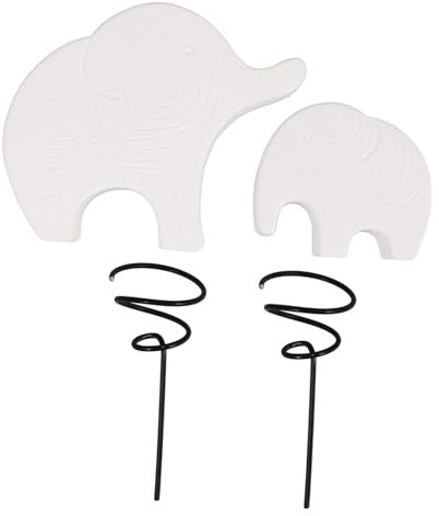 TOYANDONA 2pcs Cement Flower Pot Bracket Plant Pot Bases Quirky Plant Planter Legs Stands Indoor White