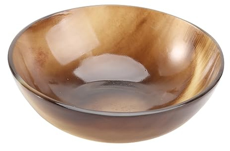 Beaupretty Natural Horn Shaving Bowl and Soap Cup Handmade Shaving Cream Bowl for Men Traditional