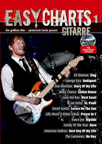 Easy Charts Gitarre: Die größten Hits - für Gitarre spielerisch leicht gesetzt. Band 1. Gitarre, E-Gitarre. Spielbuch.