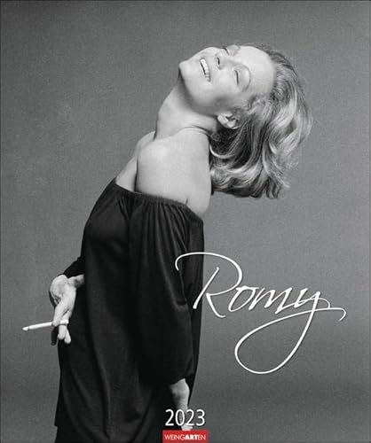 Romy Kalender 2023. Großer Wandkalender mit 12 exklusiven Aufnahmen der Sissi-Darstellerin Romy Schneider. Dekorativer Kalender zum Aufhängen