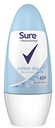 Sure Women Cotton Dry Anti-Perspirant Roll-On Deodorant, 50ml