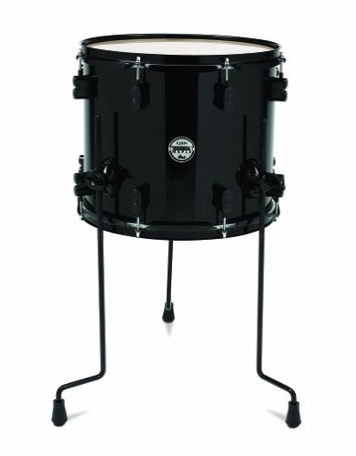 Pacific Drums Drum Set Tom Tom, Perlglanz-Schwarz 14 Inches Pearlescent Black