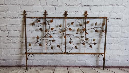 Gabella Beetbegrenzung Beeteinfassung BeetZaun Staudenhalter Zaun Fiore XL 100 Rost Zaunelement