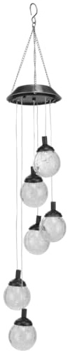 Haushalt International Solar-Windspiel m.6 LED