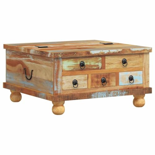 vidaXL Couchtisch Altholz 70x70x38 cm