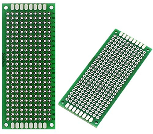 ICQUANZX ARCELI 10PCS (3 x 7cm) PCB Board Universal Double Sided Prototyping Breadboard Panel Circuit Board for DIY Soldering