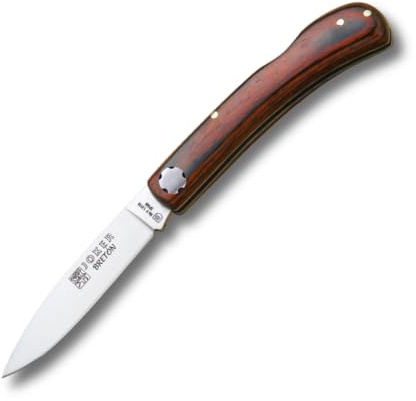 Joker Handgefertigter Taschenmesser Bretonisch NR42 Griff aus Rotholz und Klinge 7,5 cm MOVA, Angelgerät, Jagd, Camping und Wandern