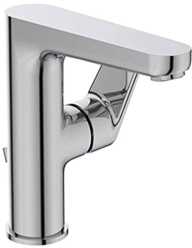 Ideal Standard BC703AA Cerafine O Waschtischarmatur mit Zugknopf-Ablaufgarnitur, Chrom